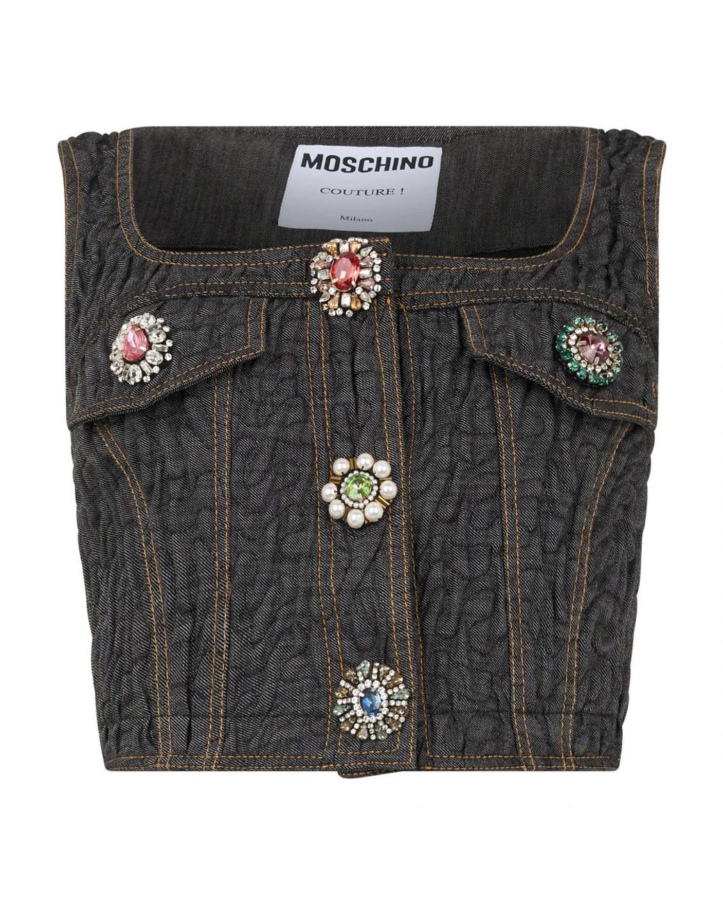 Moschino Black Sleeveless Tops