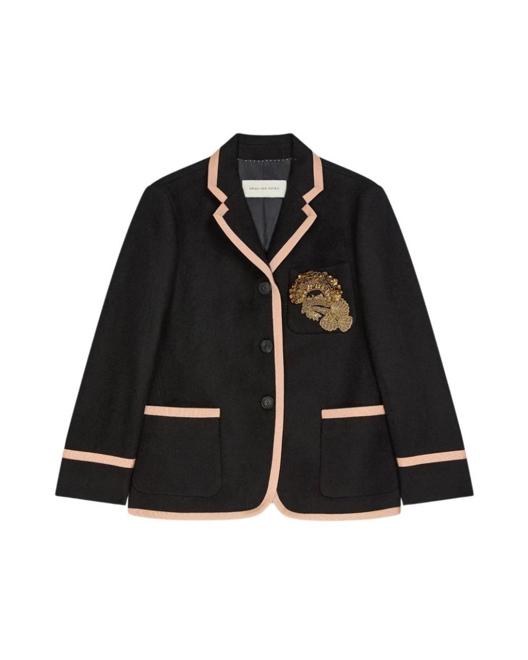 Dries Van Noten Blazer in het Black