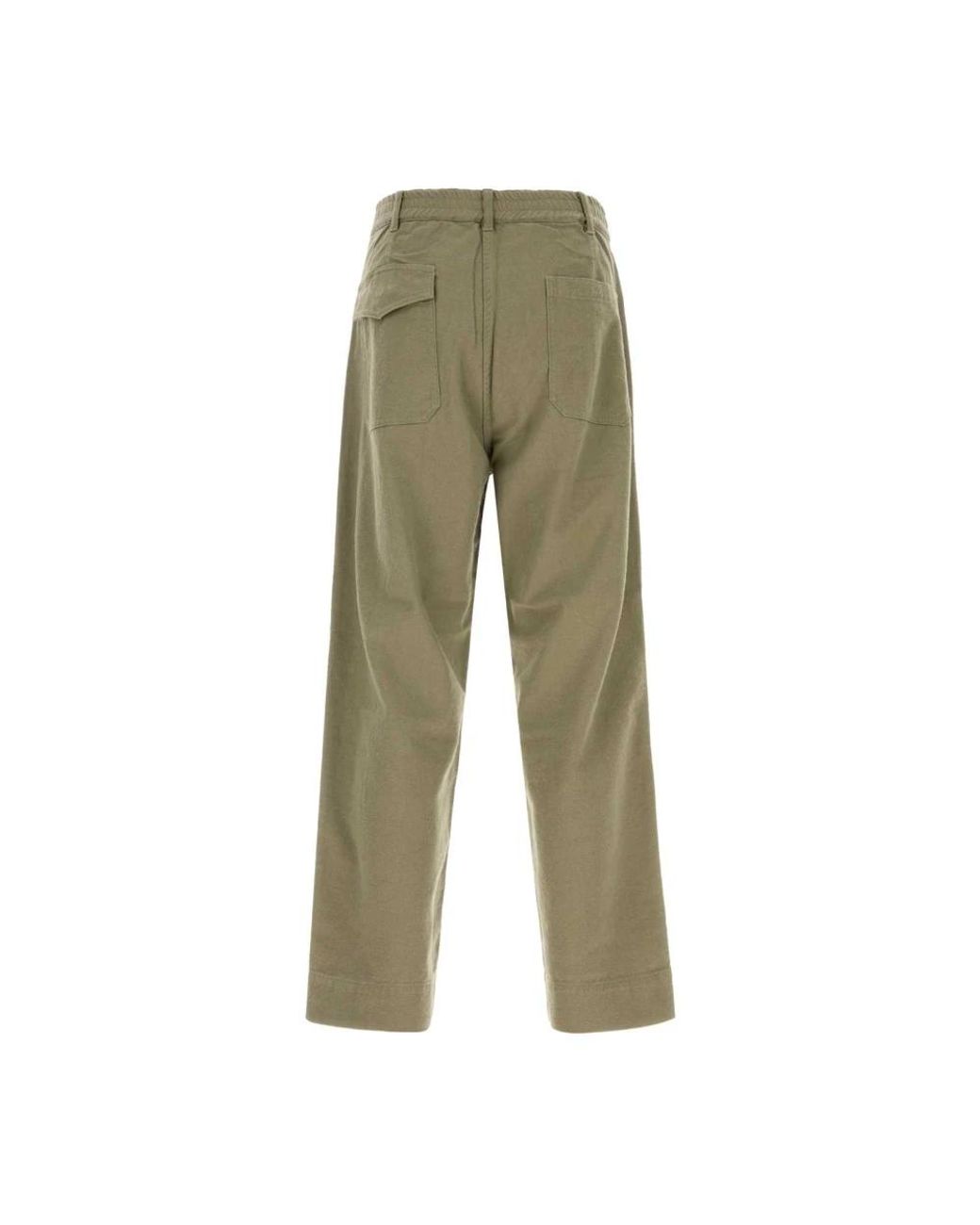 Nanamica Green Wide Trousers for men
