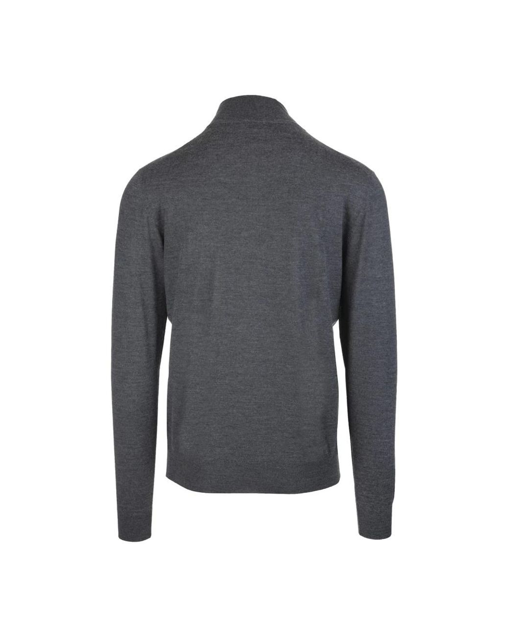 Fedeli Gray Turtlenecks for men