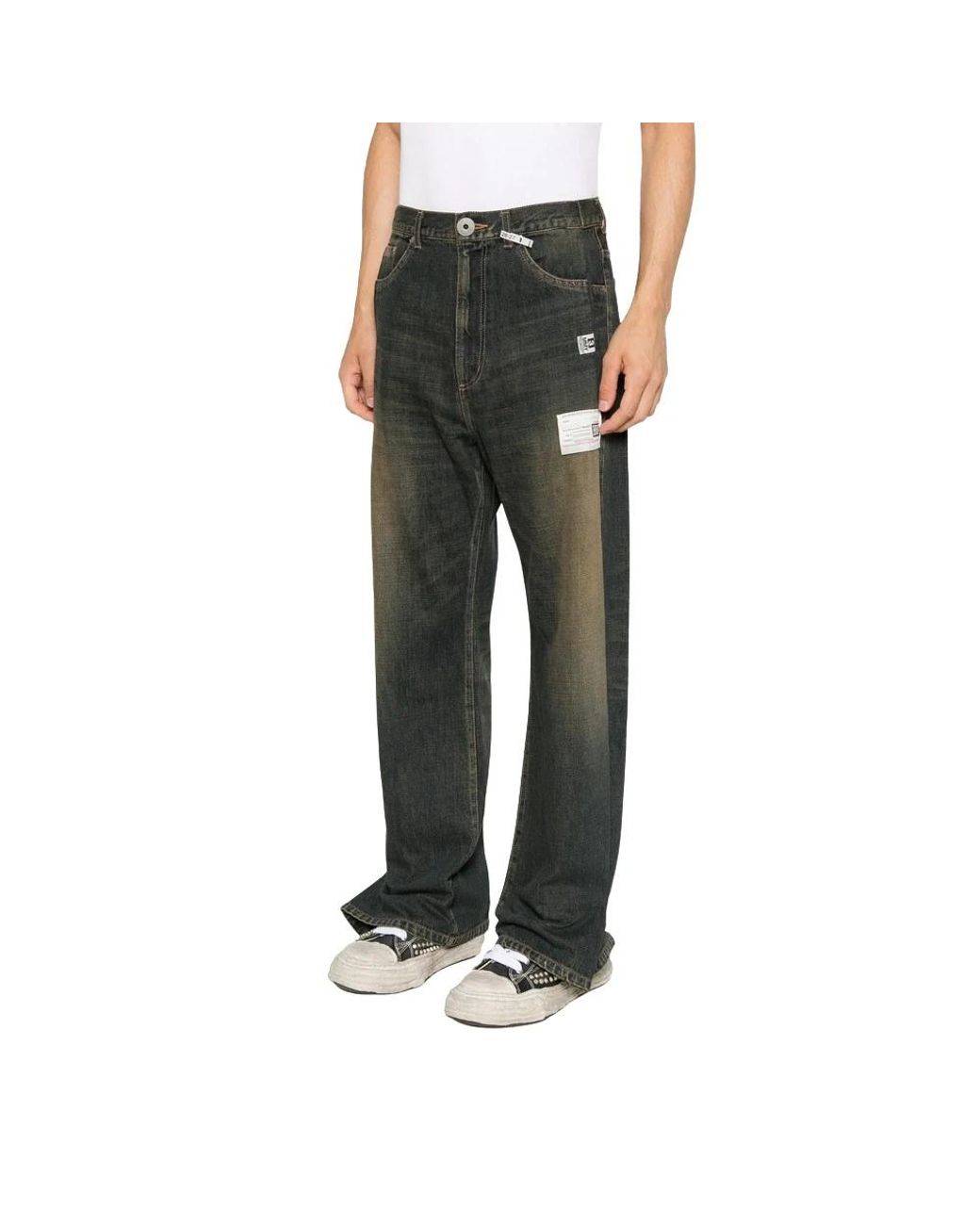 Maison Mihara Yasuhiro Green Straight Fit Jeans for men
