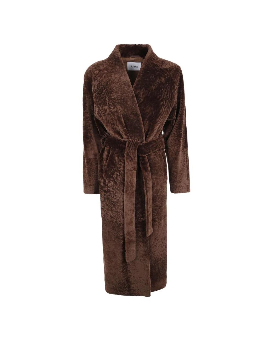 Belted Coats Arma en coloris Brown