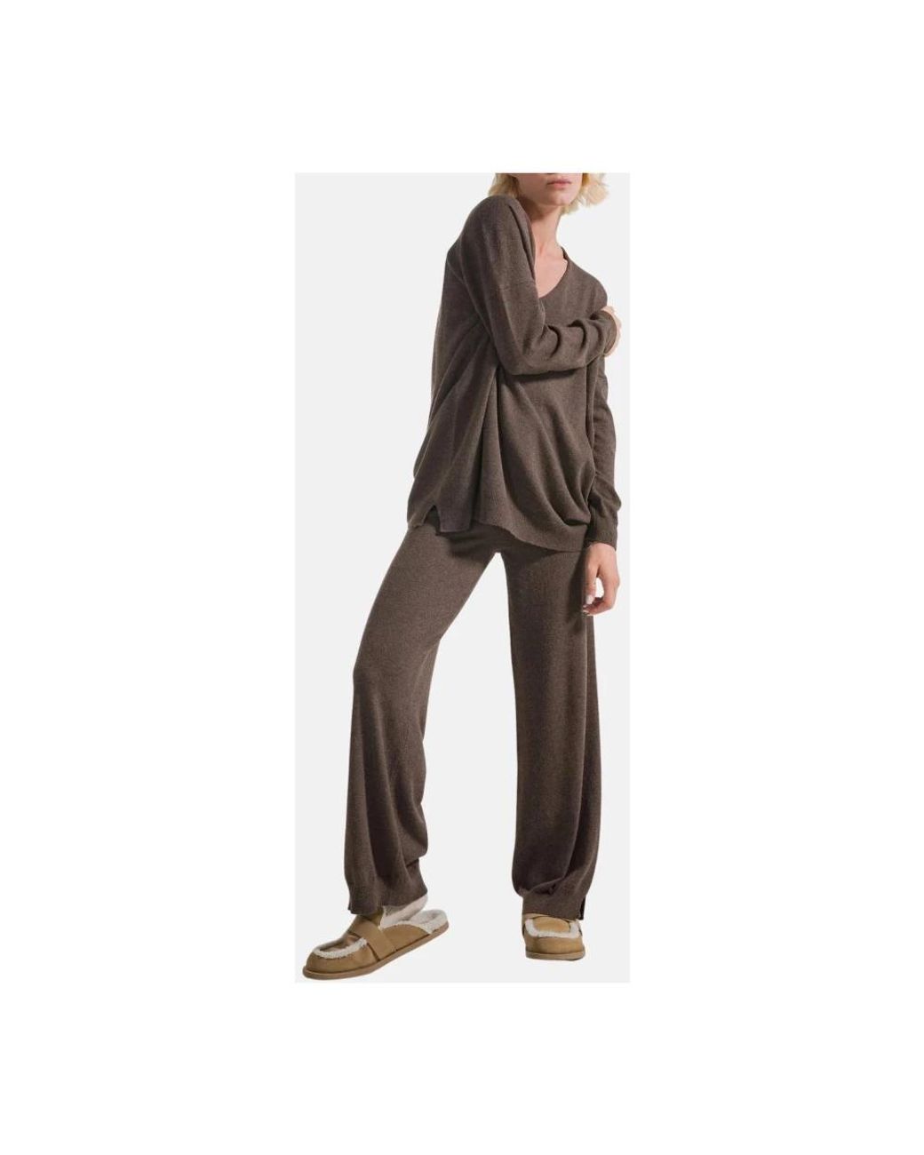 Deha Brown Wide Trousers