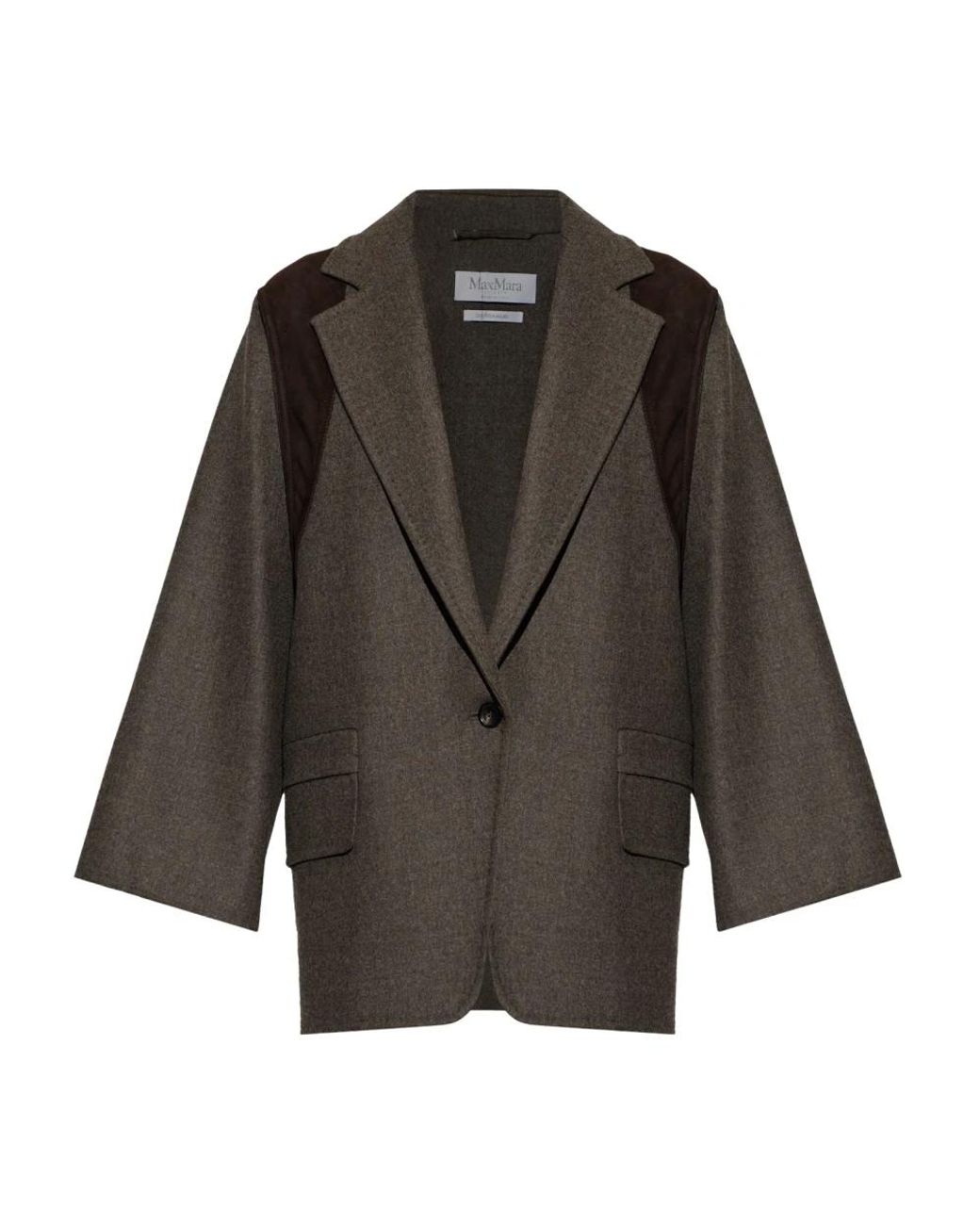 Max Mara Fenice Wool Coat in het Gray