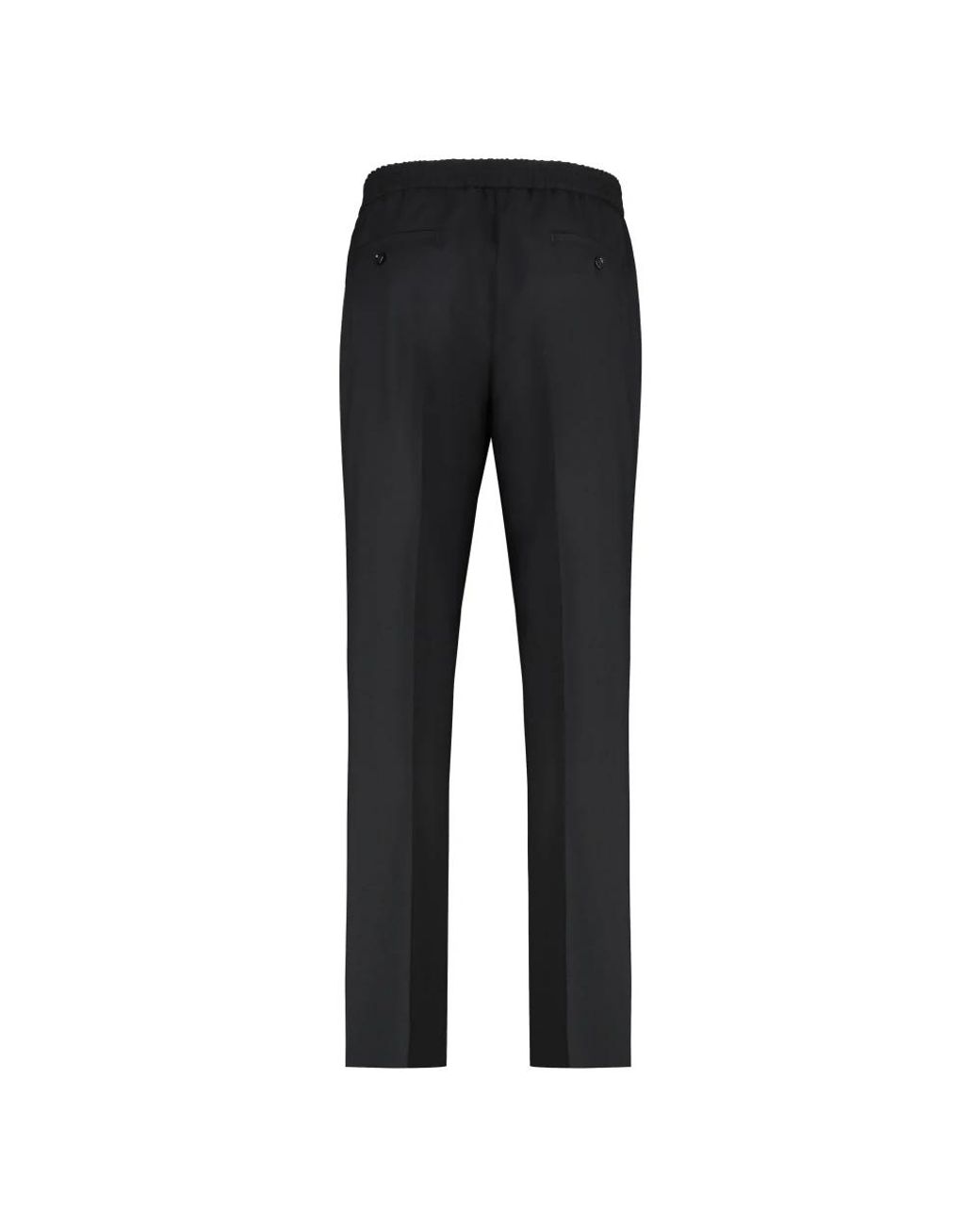 AMI Black Slim-Fit Trousers for men