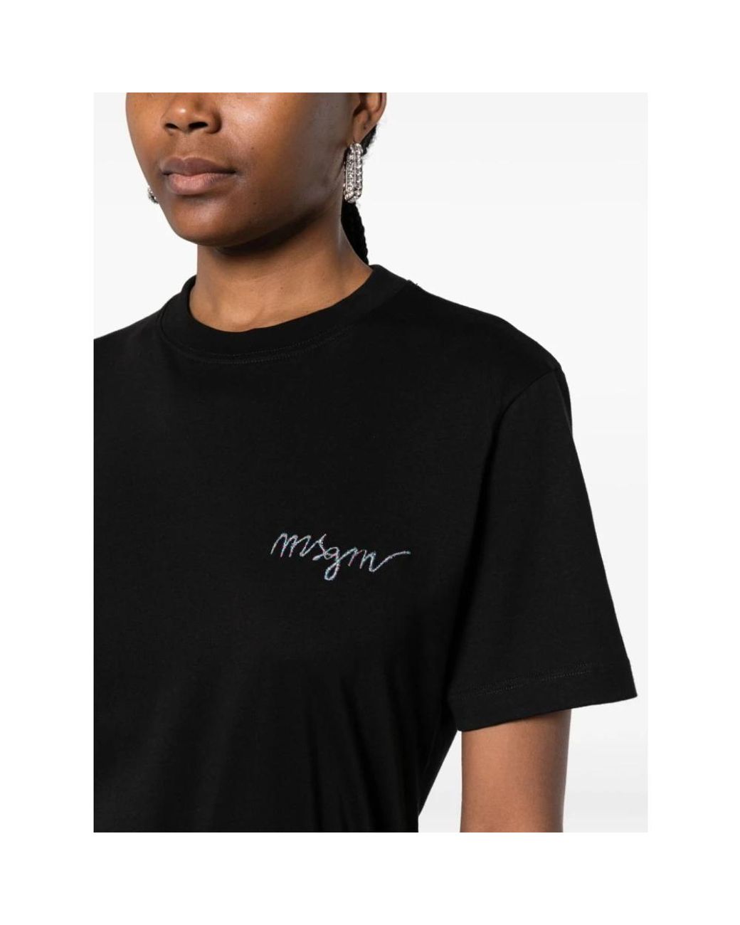 MSGM Black T-Shirts