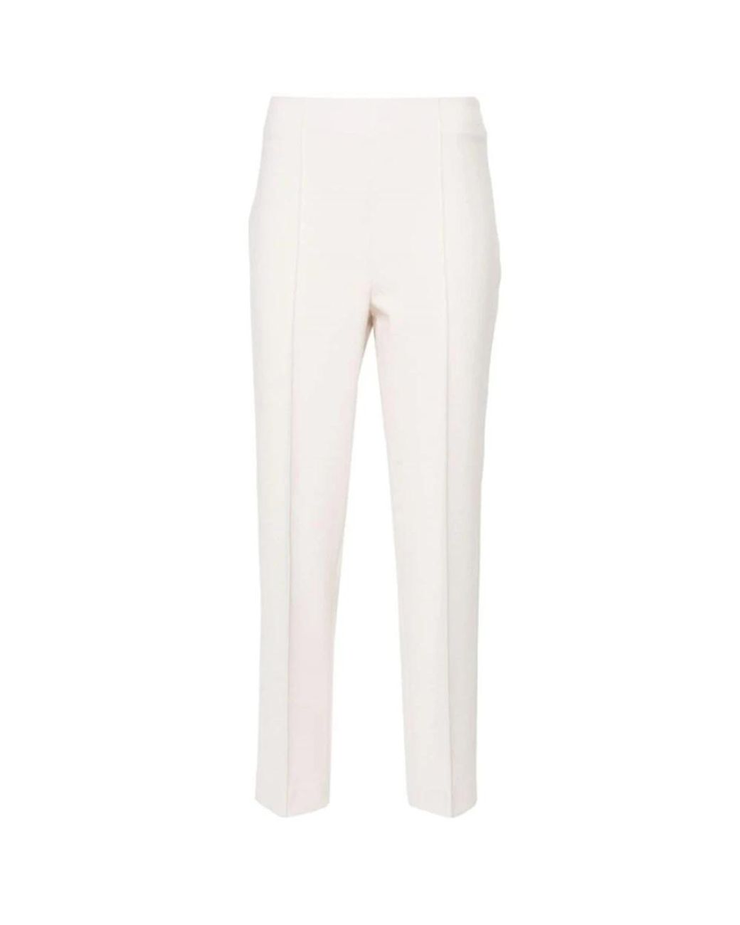 Peserico Broeken ,Katoen Ivoor Slim-Fit Cropped Broek in het White