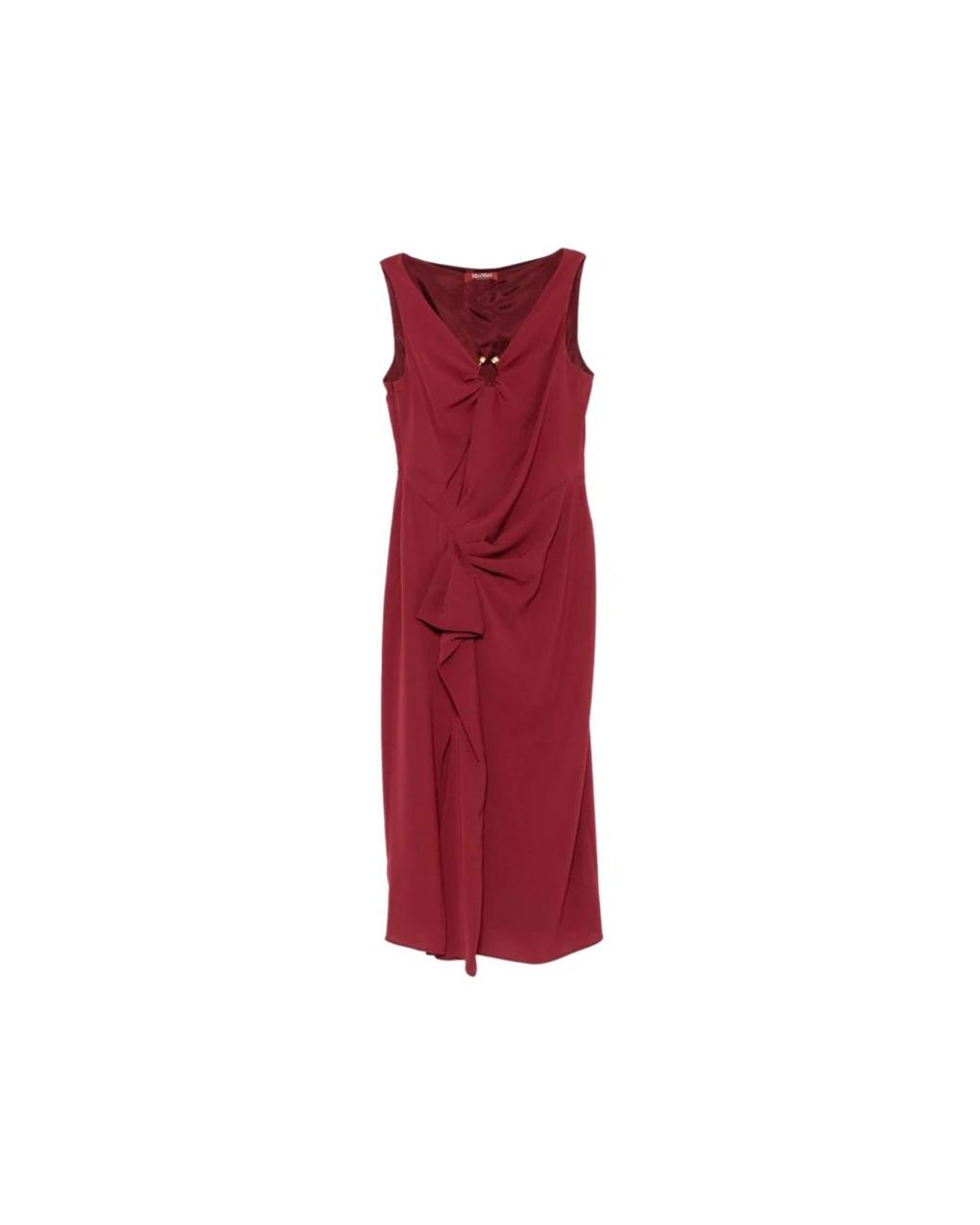 Max Mara Red Party Dresses