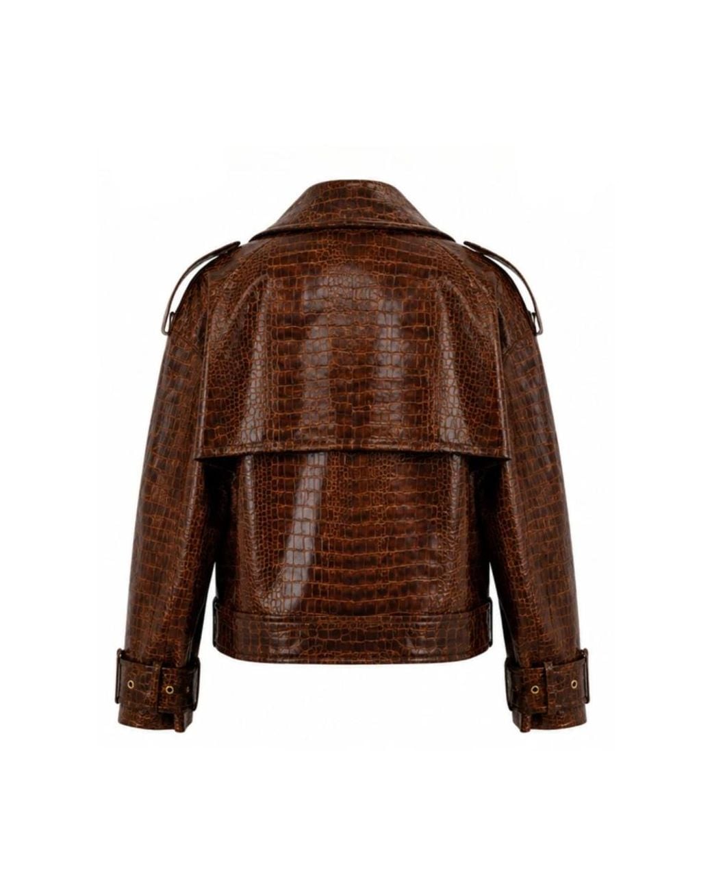 Leather Jackets di ROWEN ROSE in Brown