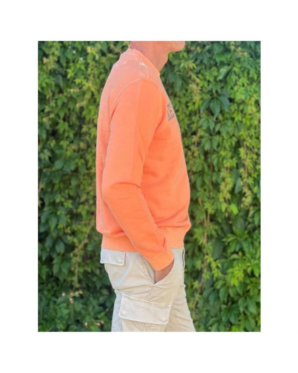 Aeronautica Militare Orange Sweatshirts for men