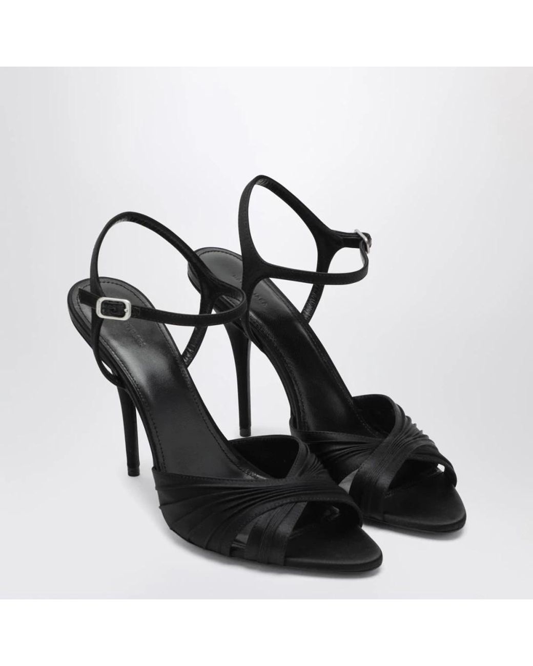 Balenciaga Black High Heel Sandals