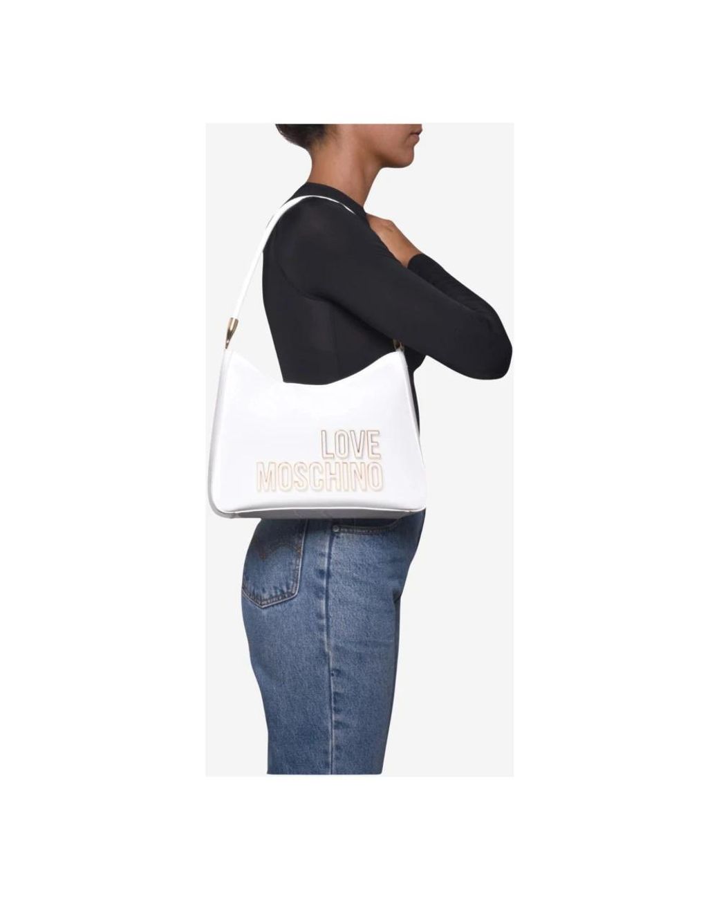 Love Moschino White Shoulder Bags