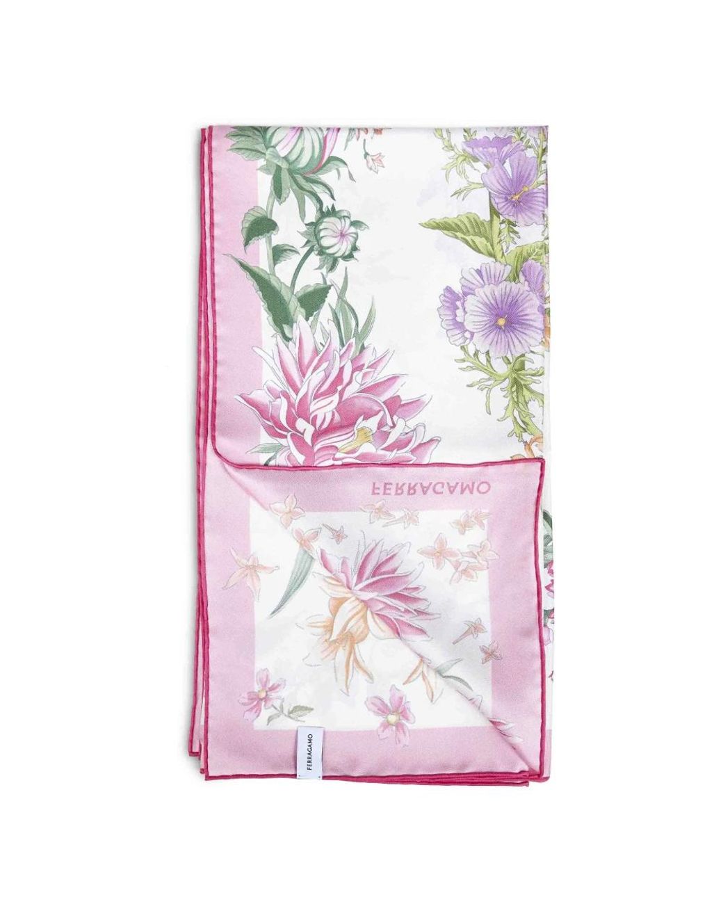 Ferragamo Pink Silk Scarves