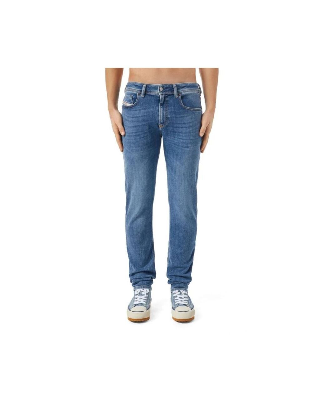 DIESEL Blue Slim Fit Jeans for men