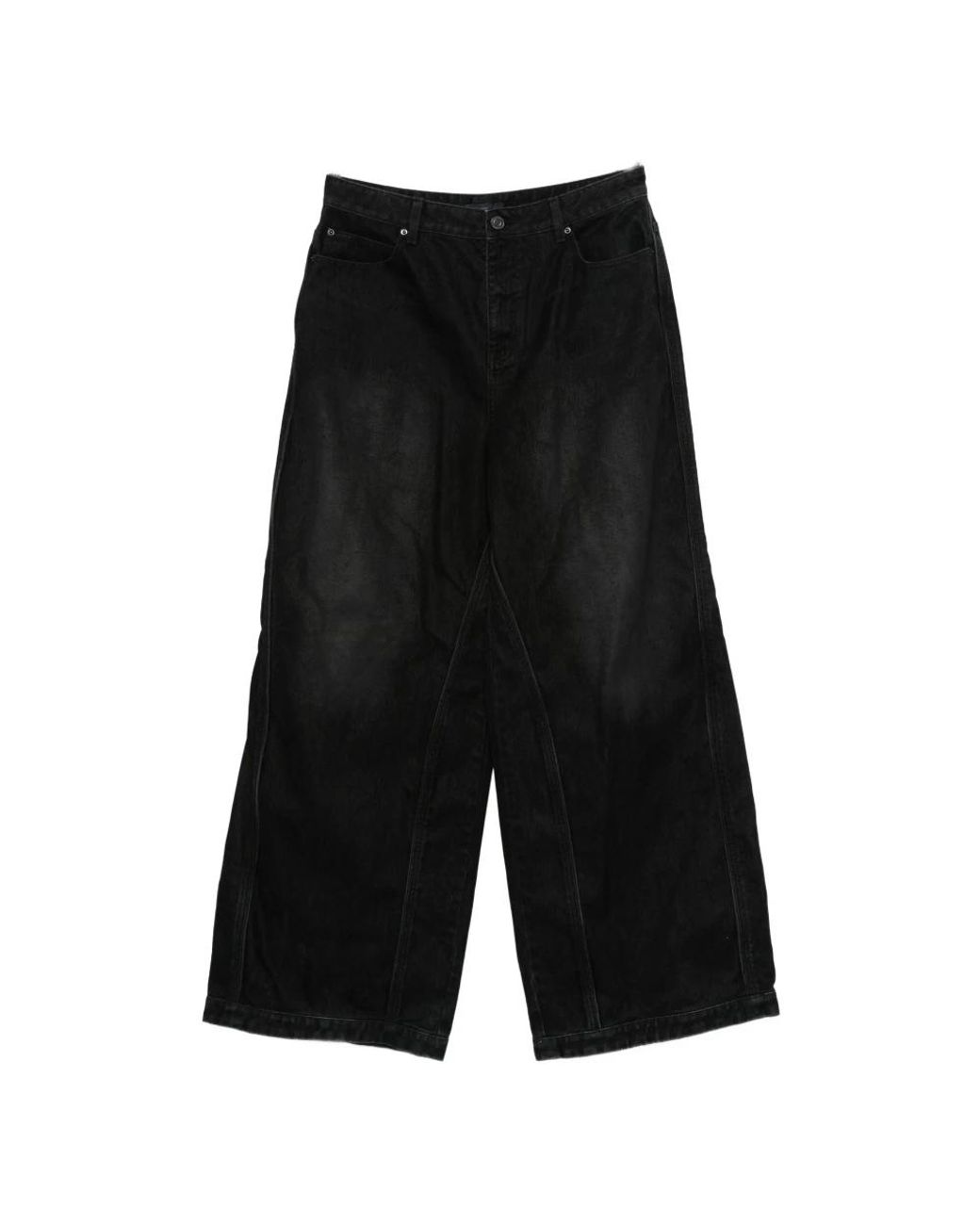 Juun.J Black Wide Jeans for men