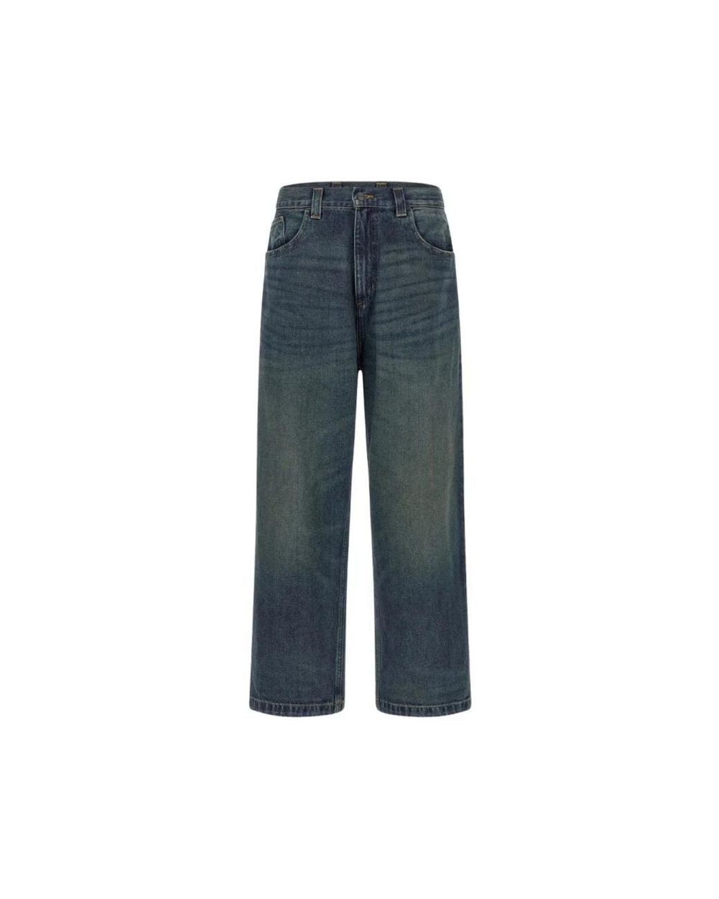 Carhartt Blue Straight Fit Jeans for men