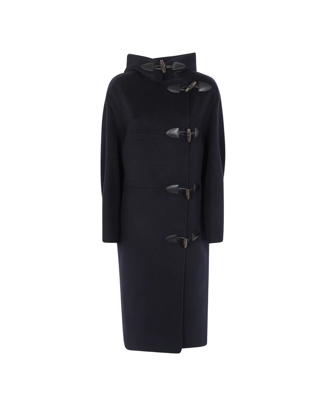 Rohe Black Doppelseitiger Woll-Dufflecoat