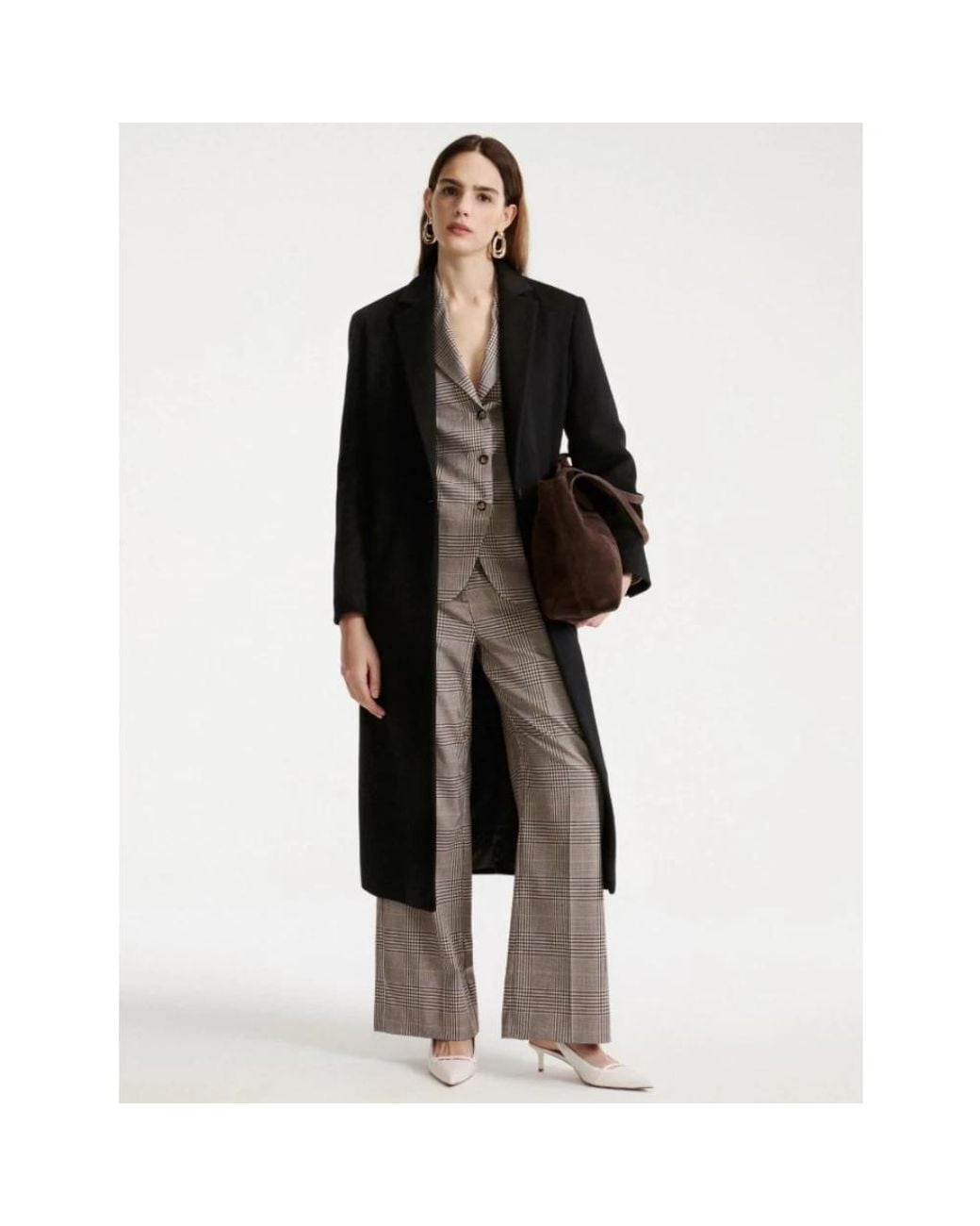 Marella Black Single-Breasted Coats