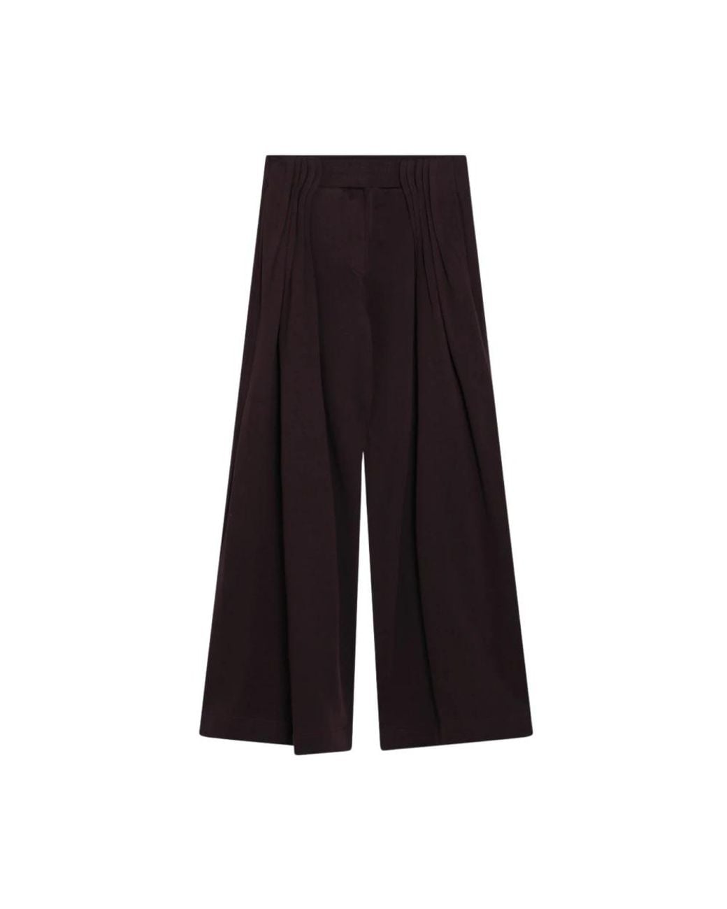 Dries Van Noten Black Wide Trousers