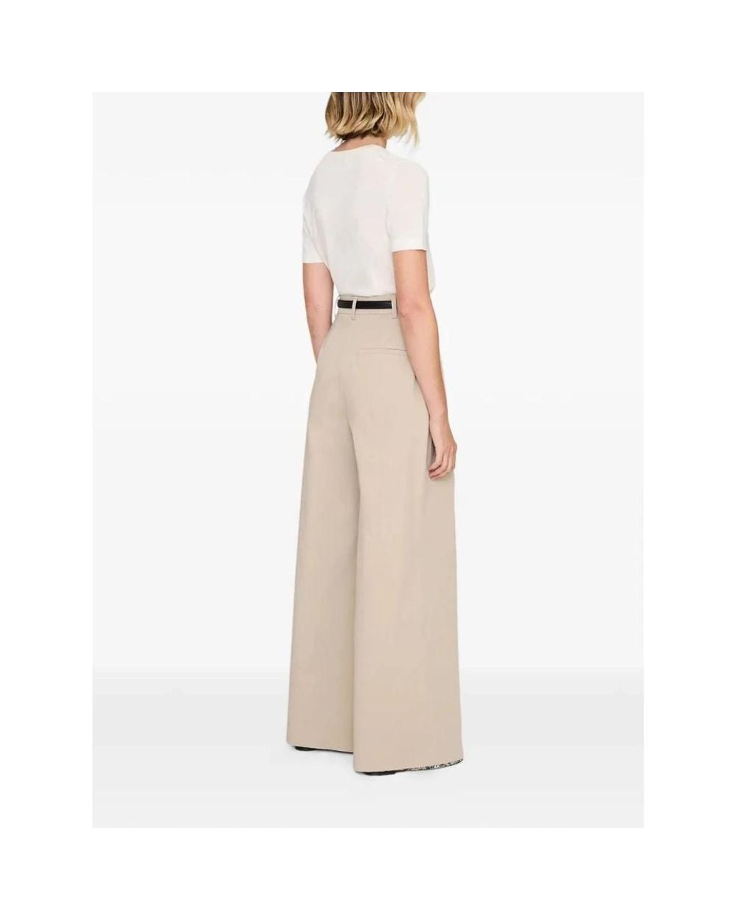 Anine Bing Natural Wide Trousers