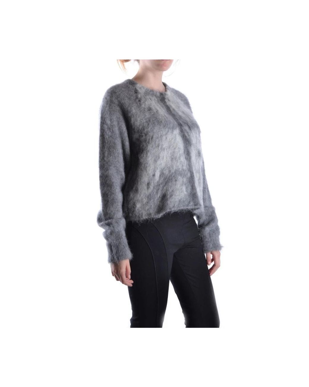 Alexander Wang Gray Round-Neck Knitwear