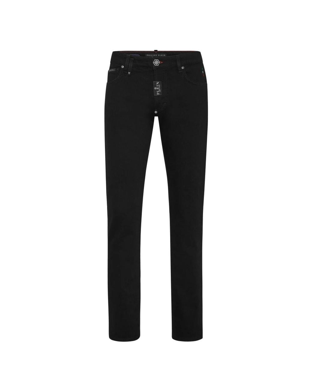Philipp Plein Black Slim Fit Jeans for men