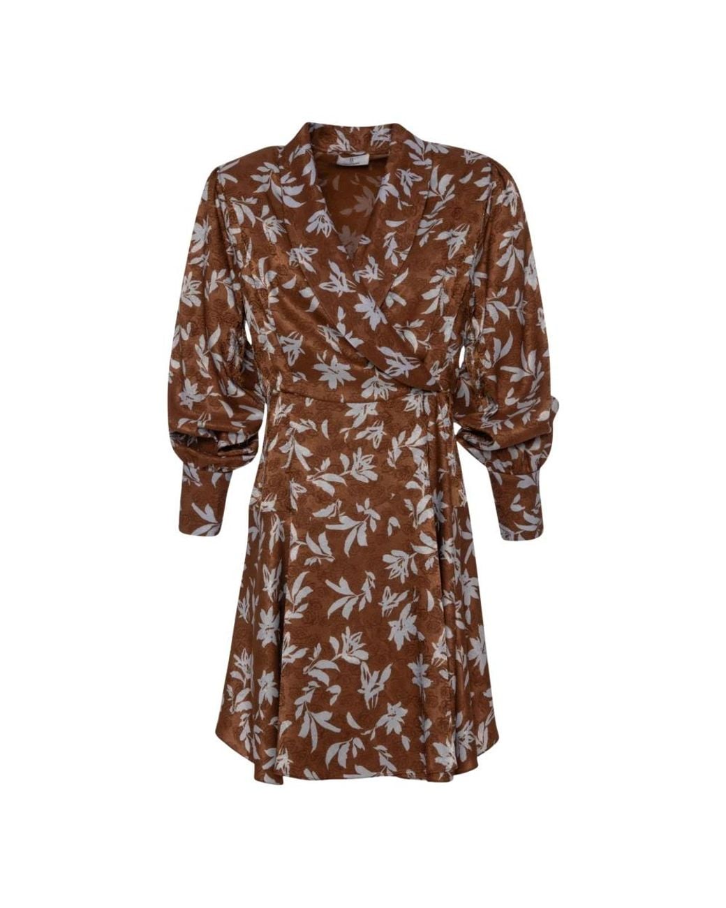 Fracomina Brown Wrap Dresses