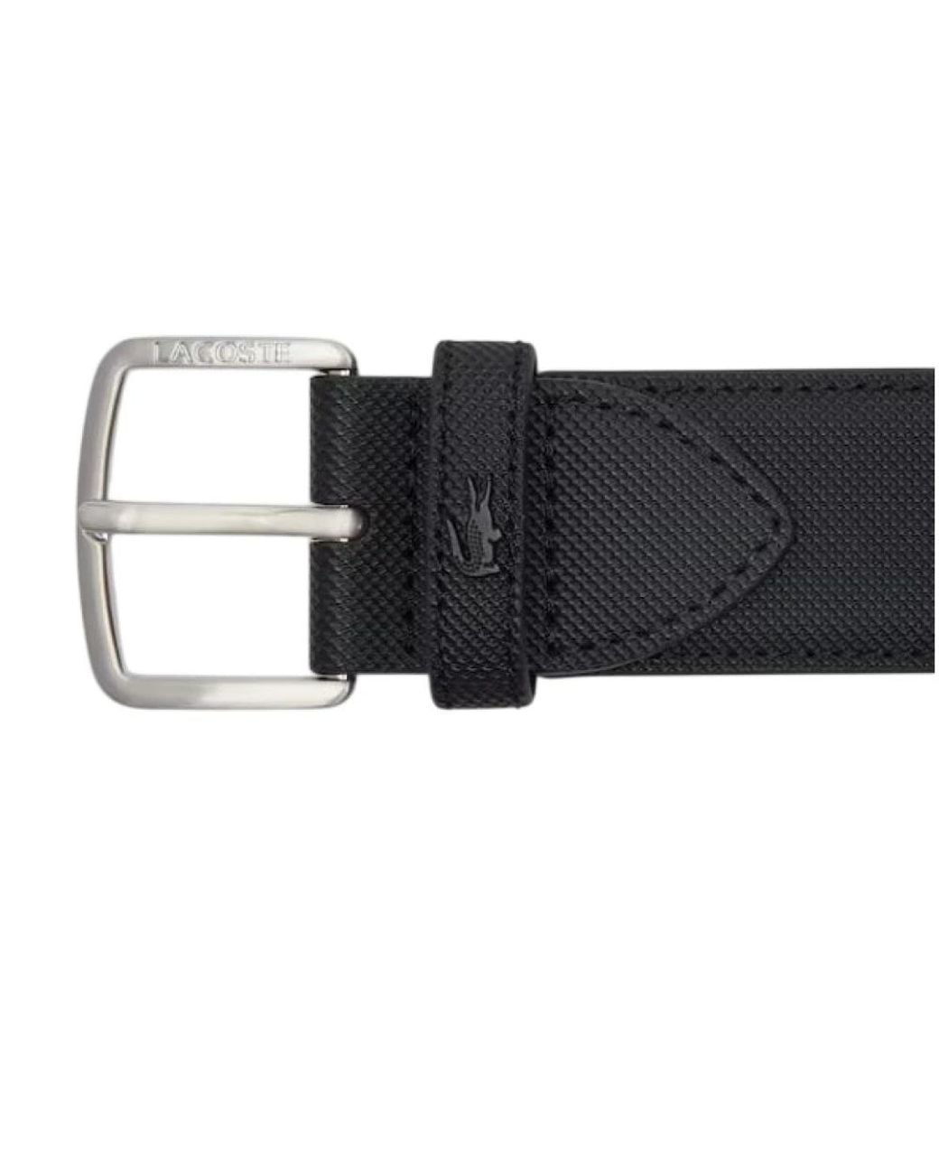 Lacoste Black Belts for men