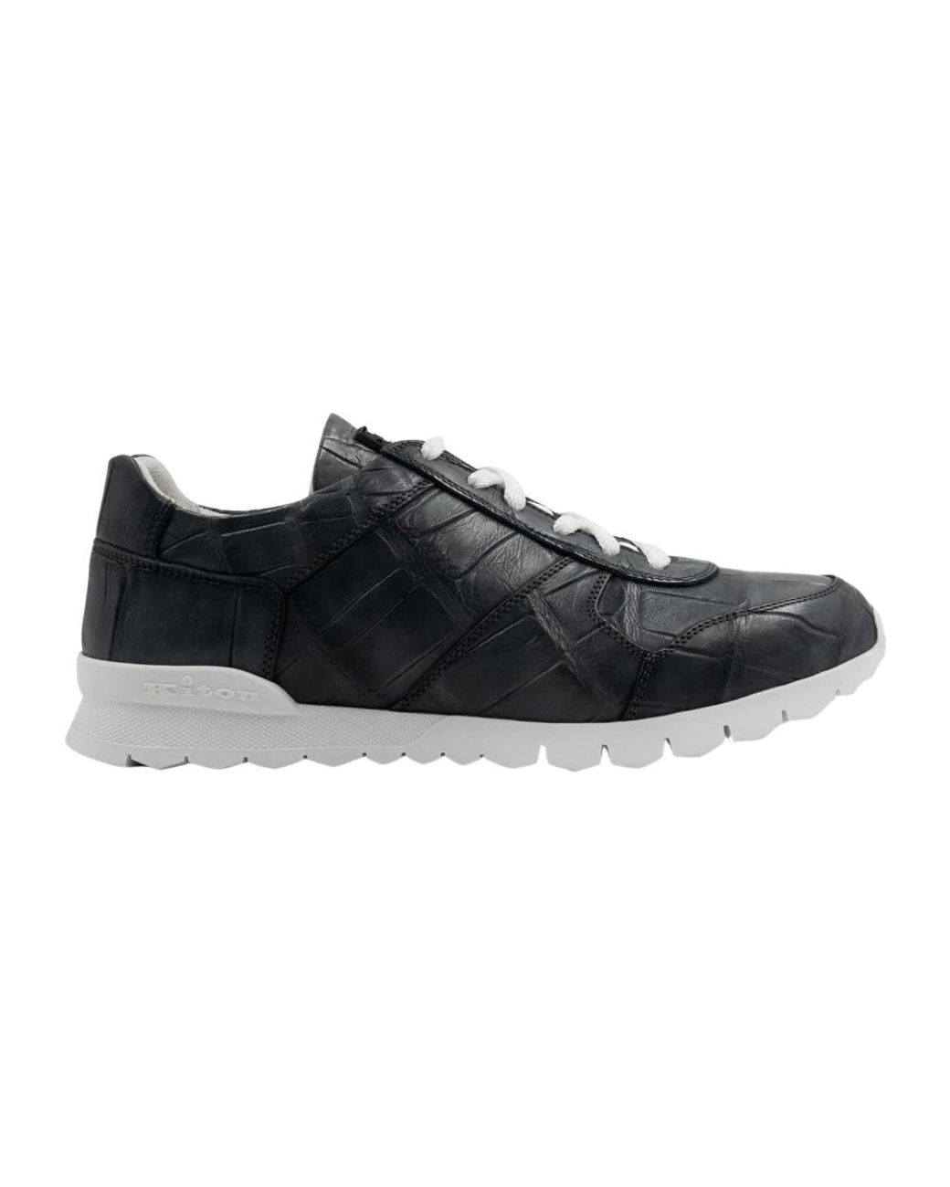 Kiton Black Sneakers for men