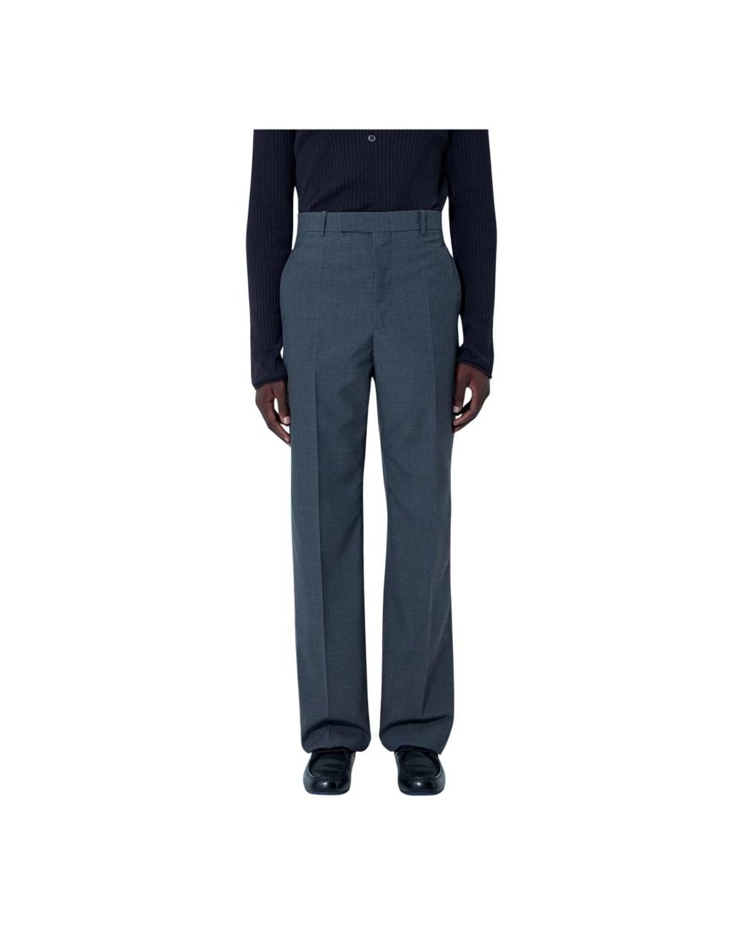 Jil Sander Blue Straight Trousers for men