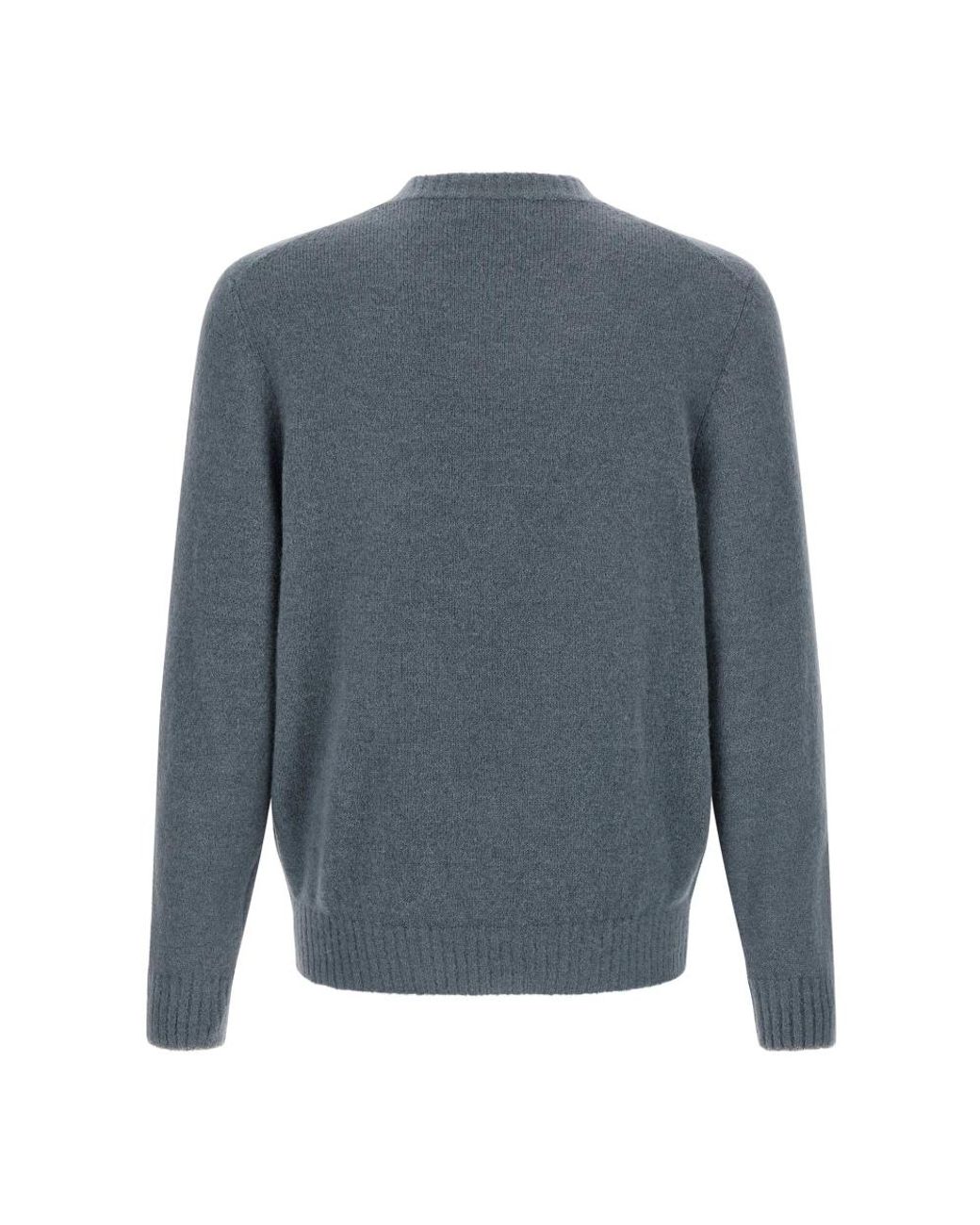 Brunello Cucinelli Gray Round-Neck Knitwear for men