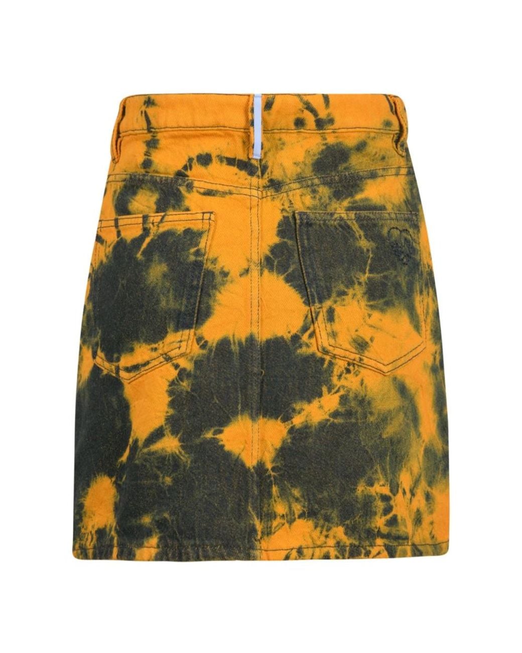 McQueen Yellow Denim Skirts