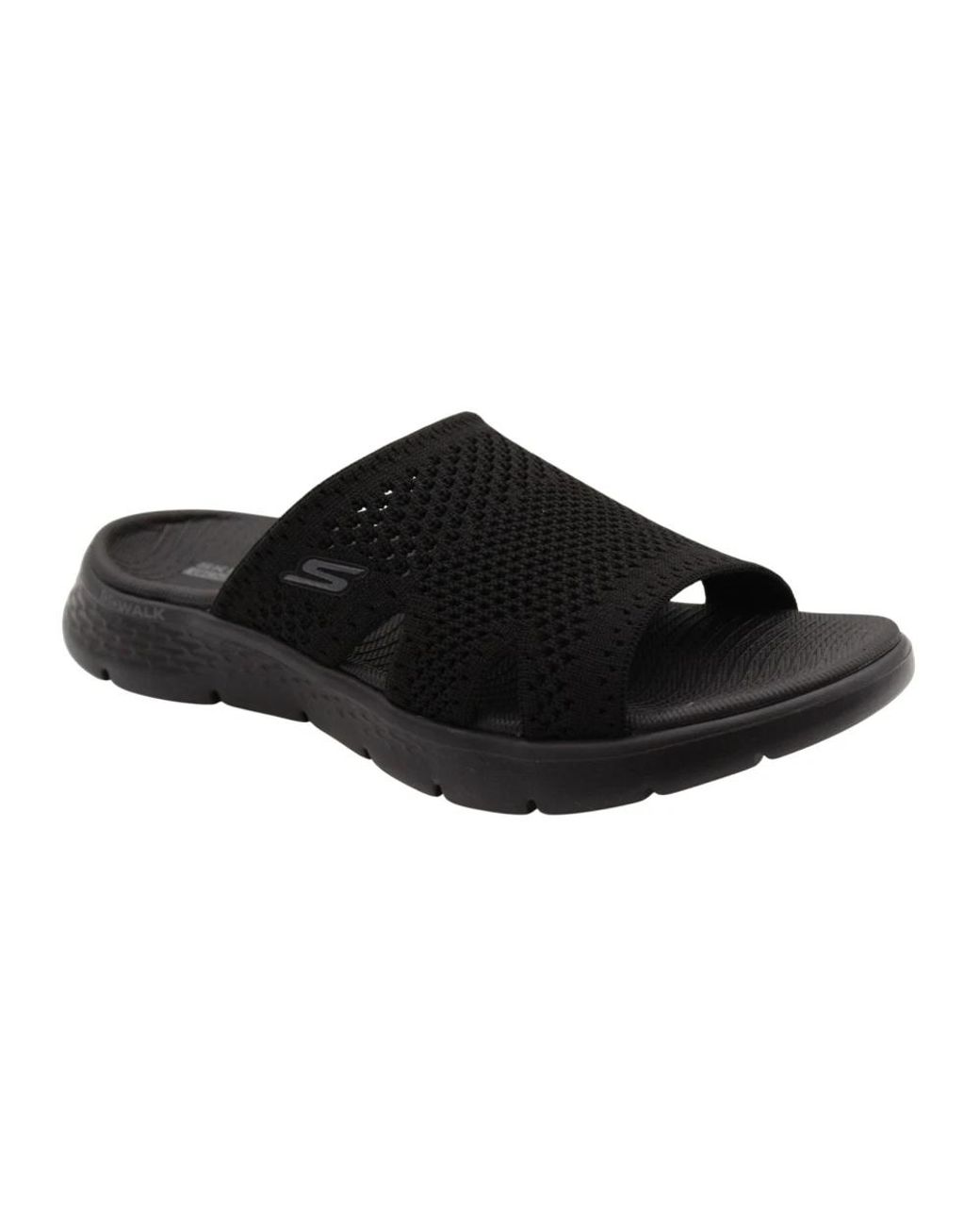 Skechers Black Sliders