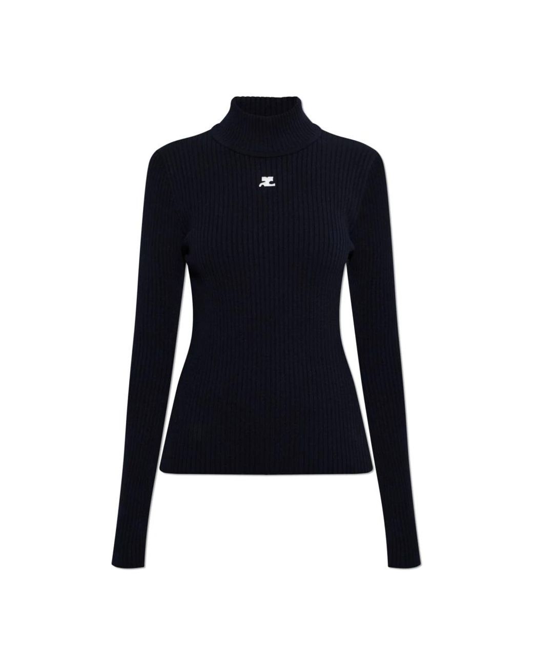 Courreges Blue Turtlenecks