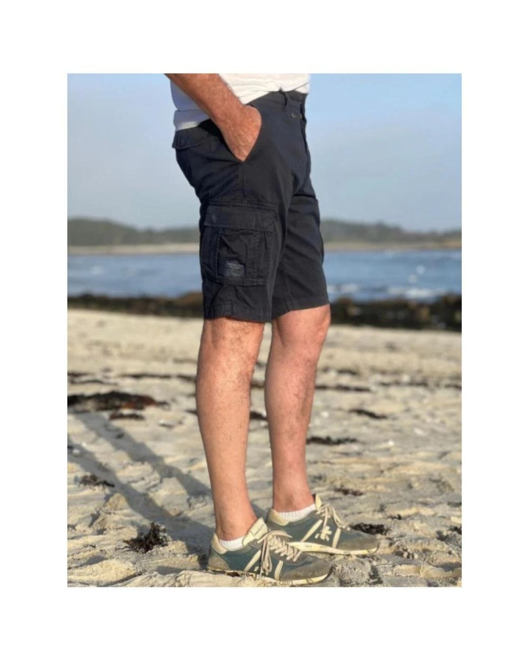 Aeronautica Militare Blue Casual Shorts for men