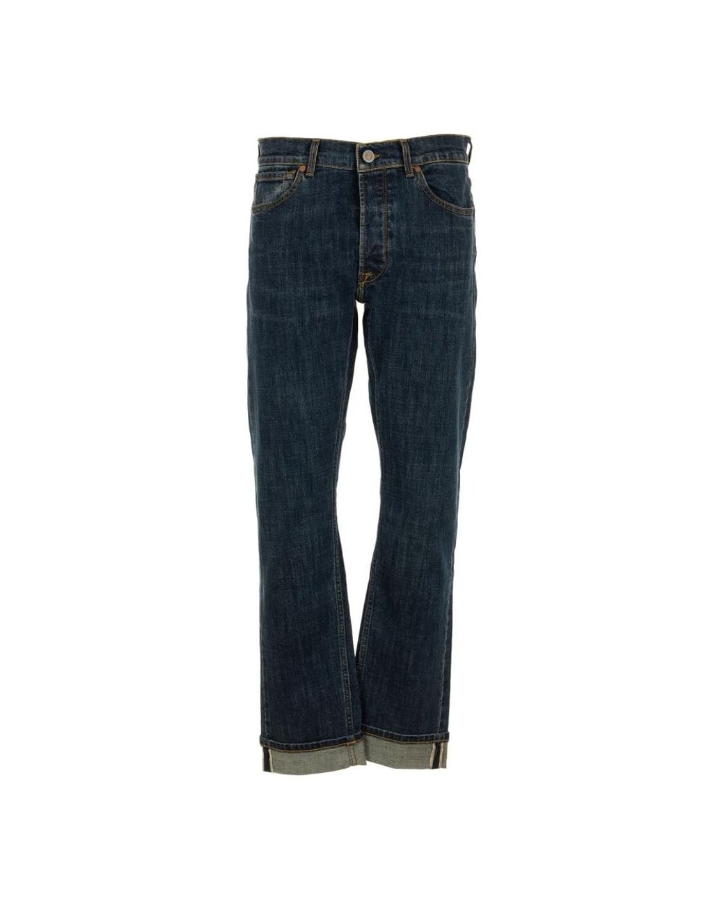 Tela Genova Blue Straight Fit Jeans for men
