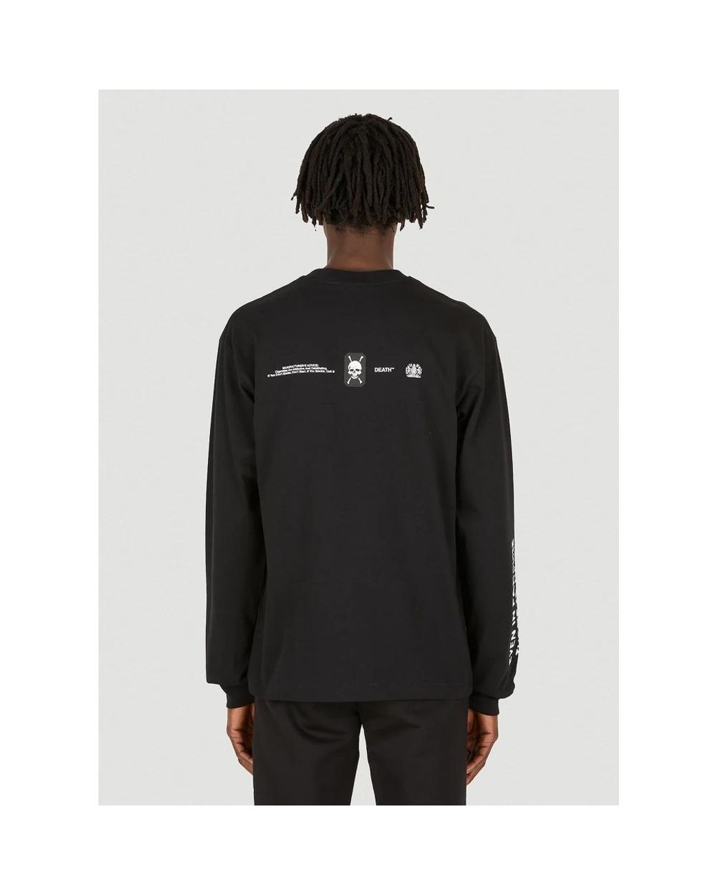 Death Cigarettes Black Long Sleeve T-Shirts for men