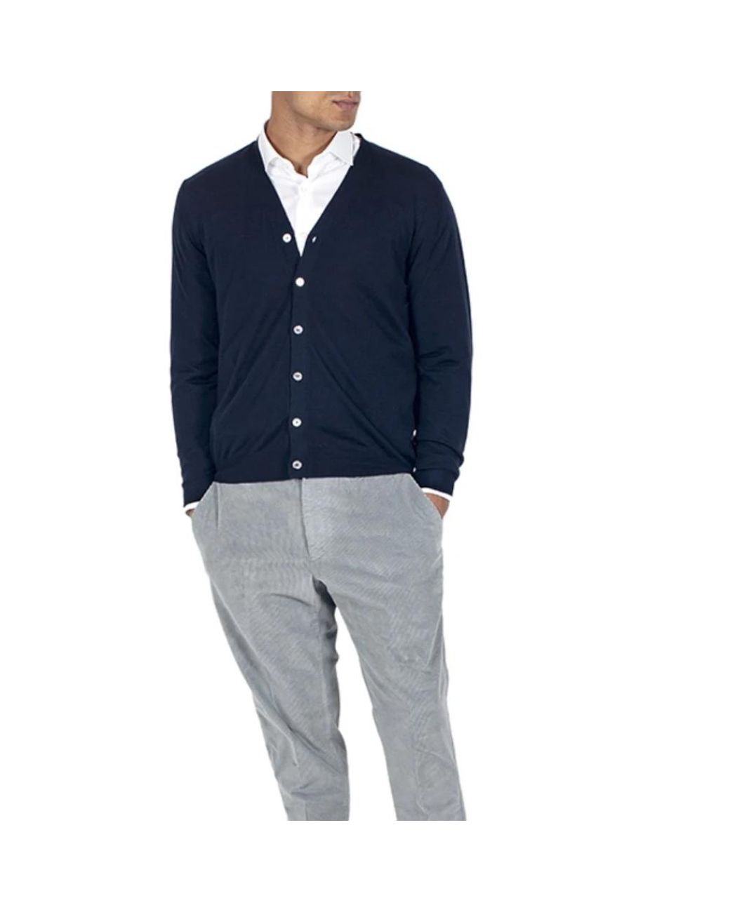 Fedeli Blue Cardigans for men