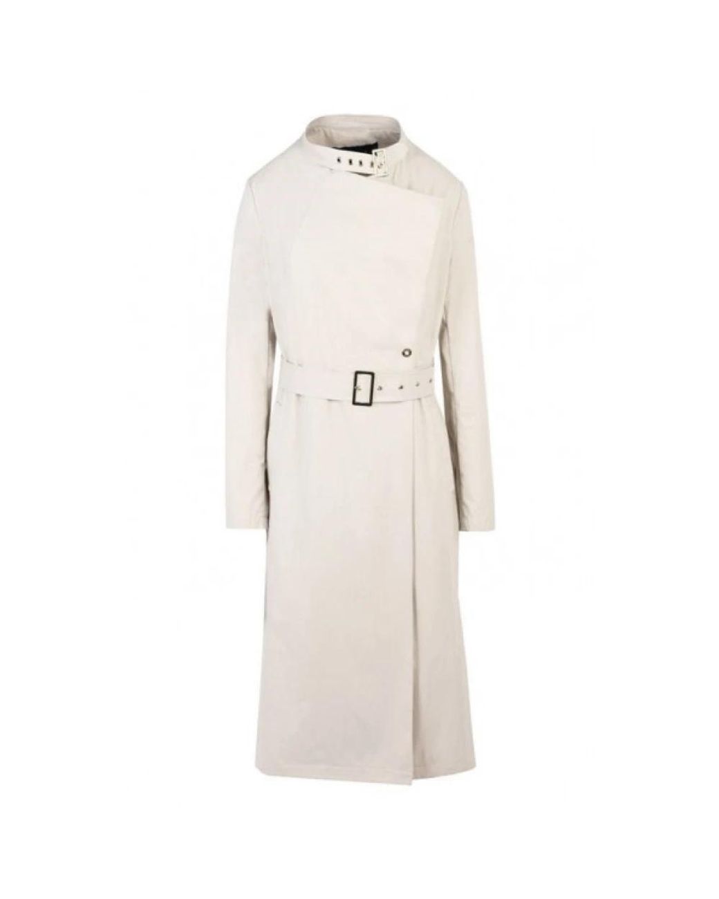 Emporio Armani Jassen ,Katoen Belted Trench Coat in het Natural