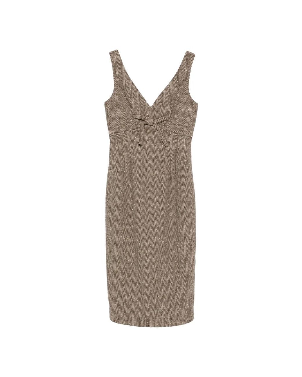 Ermanno Scervino Brown Short Dresses