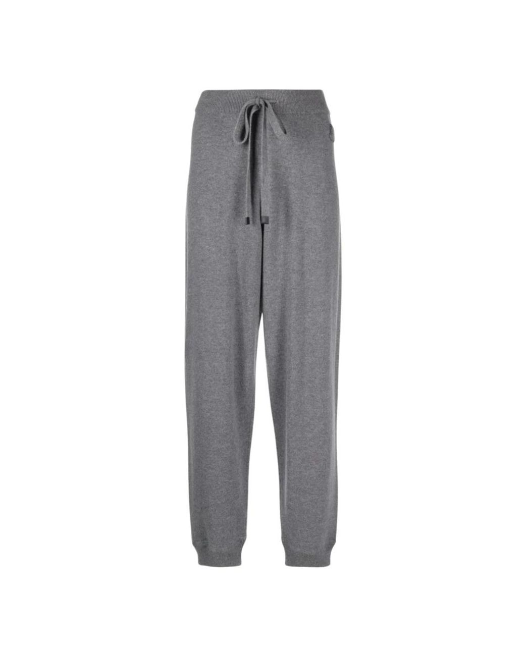 Moncler Logo Patch Graue Jogginghose in Gray für Herren