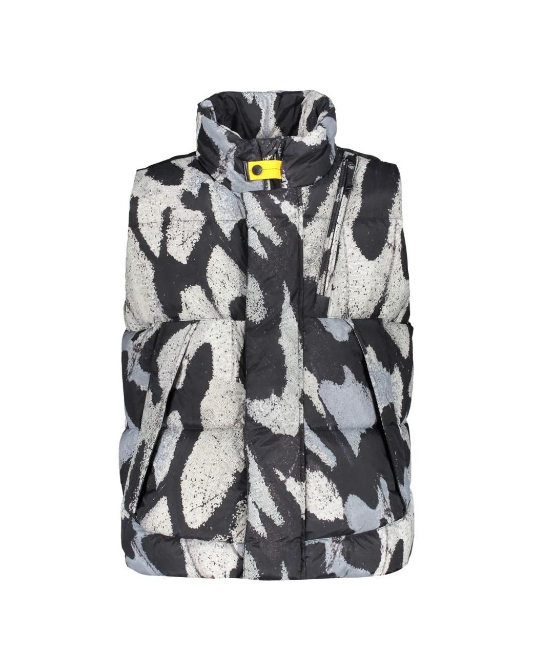 Parajumpers Jassen ,Zwart ,Polyester Gewatteerde Bodywarmer Met Patroon En Zakken Met Ritssluiting in het Black voor heren