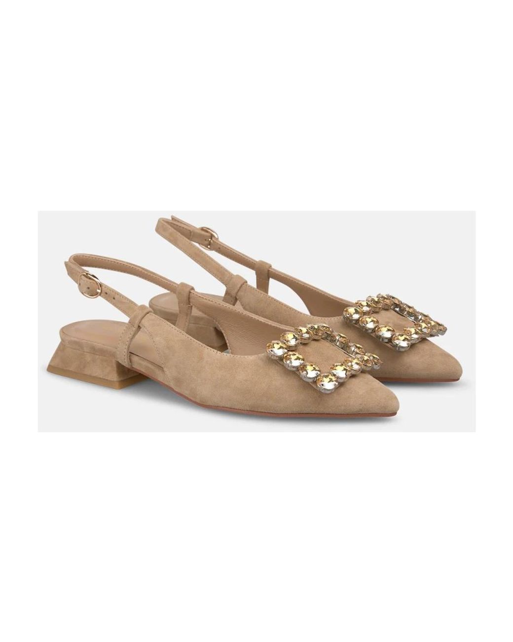 Alma En Pena. Natural Ballerina Shoes
