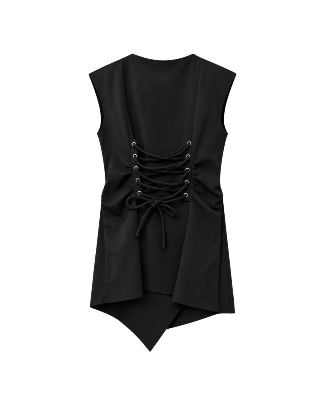 Liviana Conti Black Sleeveless Tops