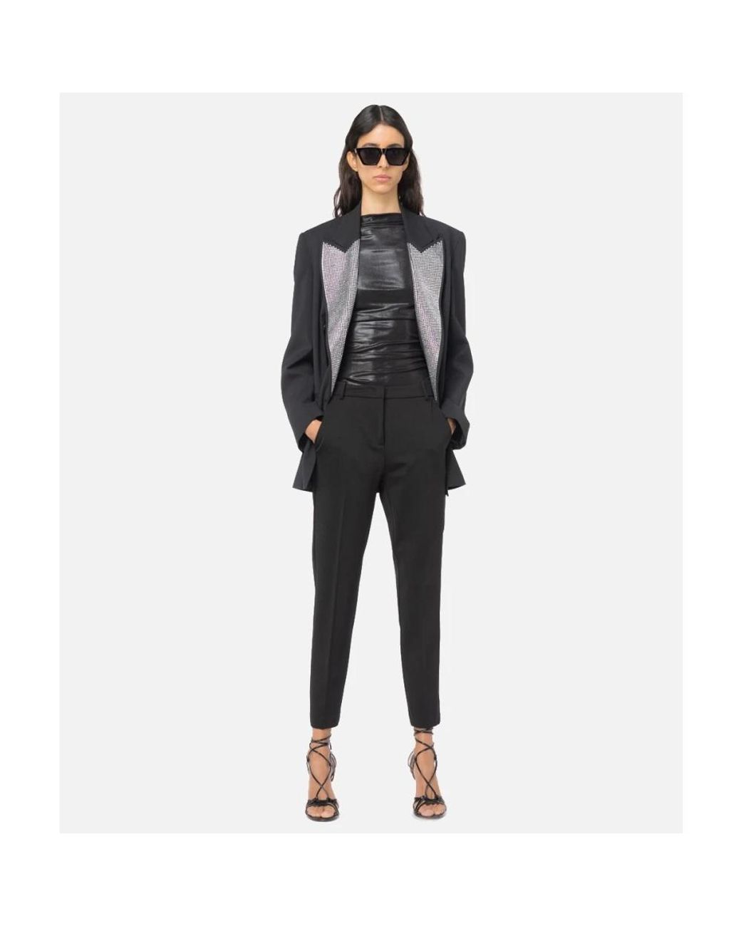 Pinko Black Slim-Fit Trousers