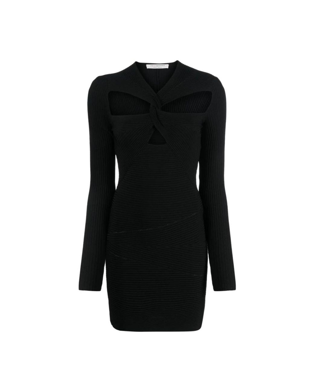 Philosophy Di Lorenzo Serafini Black Knitted Dresses