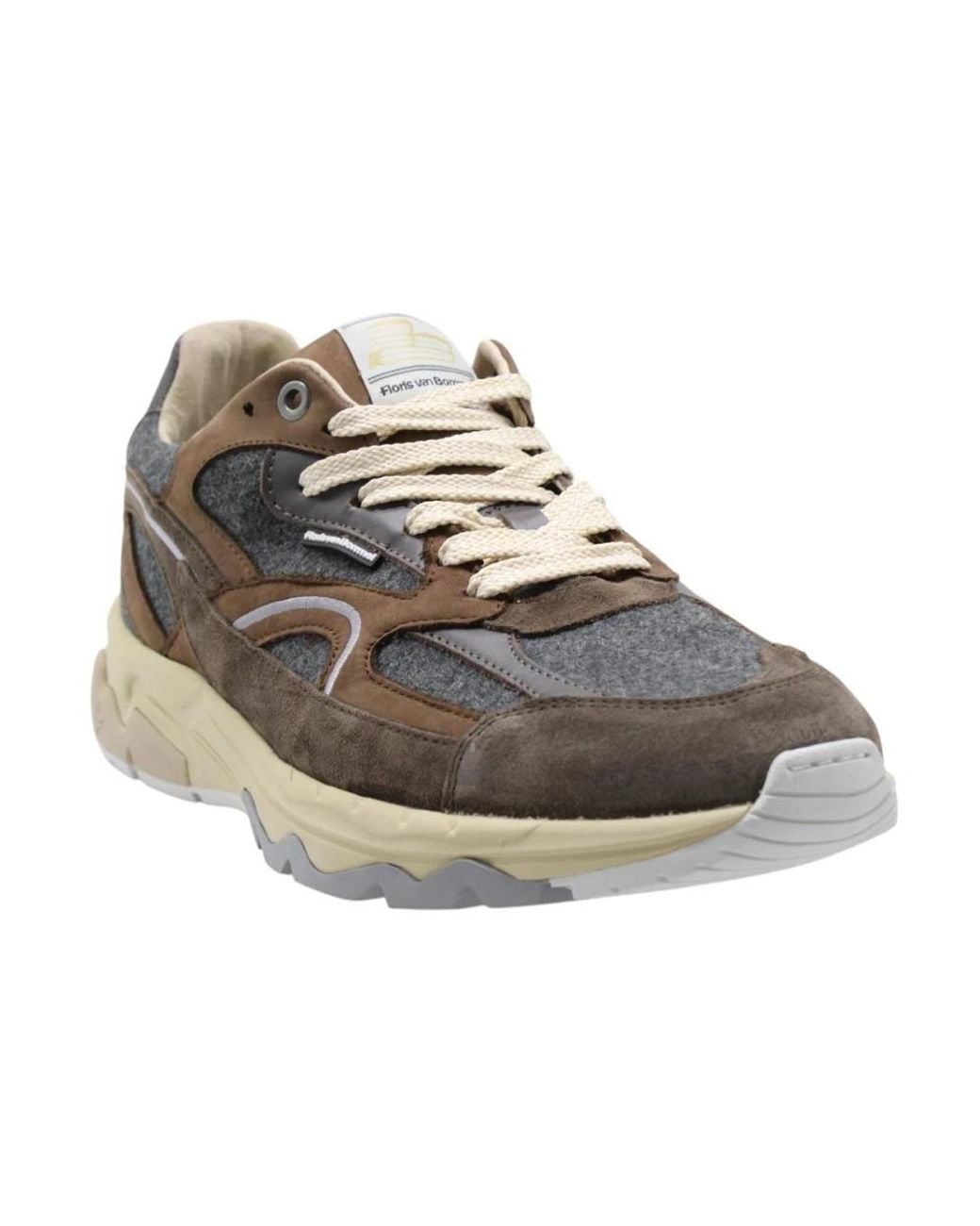 Floris Van Bommel Brown Sneakers for men
