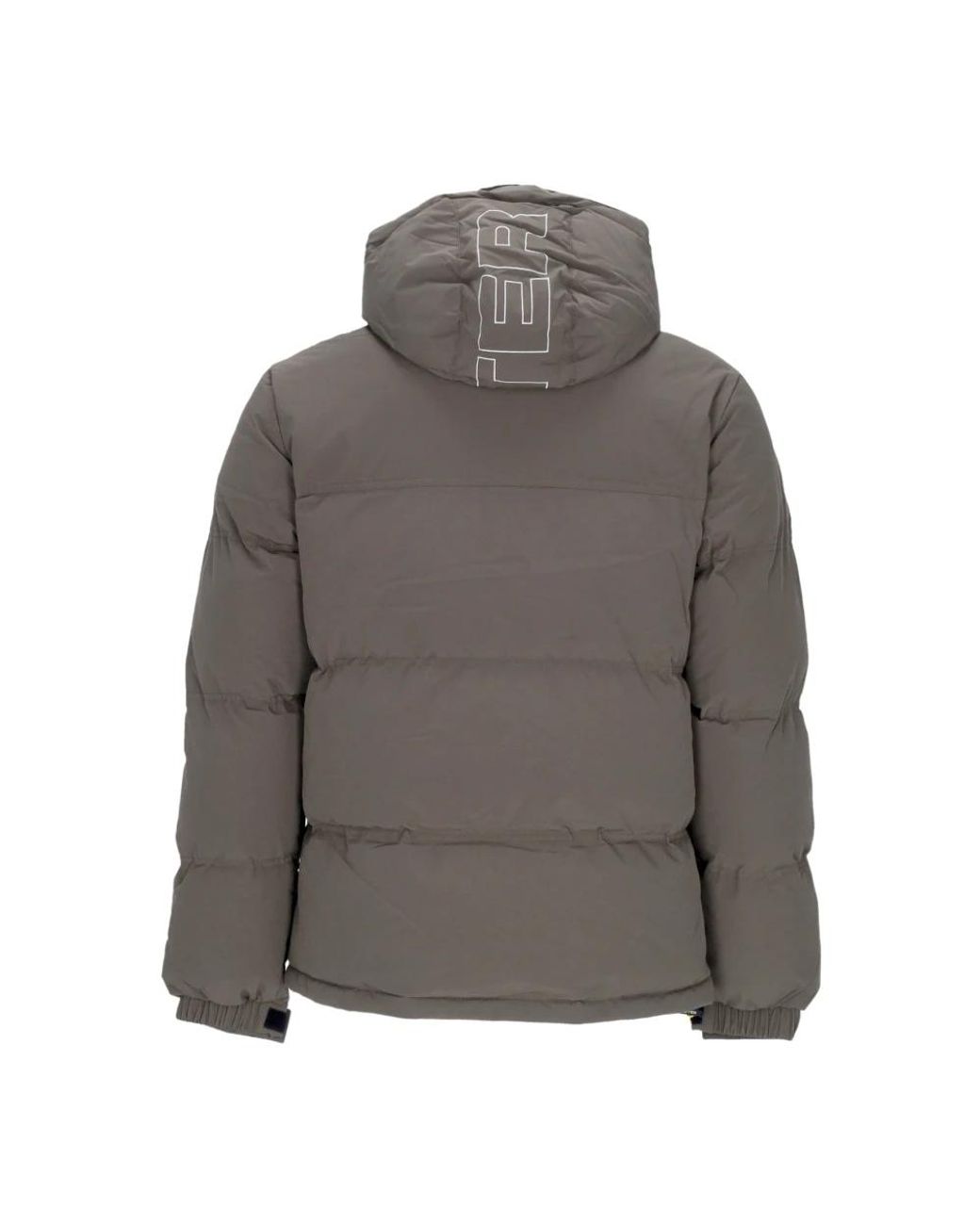 Iuter Jassen ,Groen ,Polyester Leger Puffer Donsjas Met Verstelbare Capuchon in het Gray voor heren
