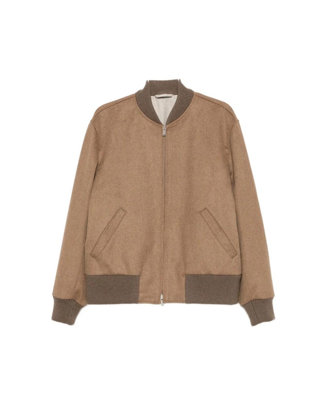 Lardini Brown Bomber Jackets for men