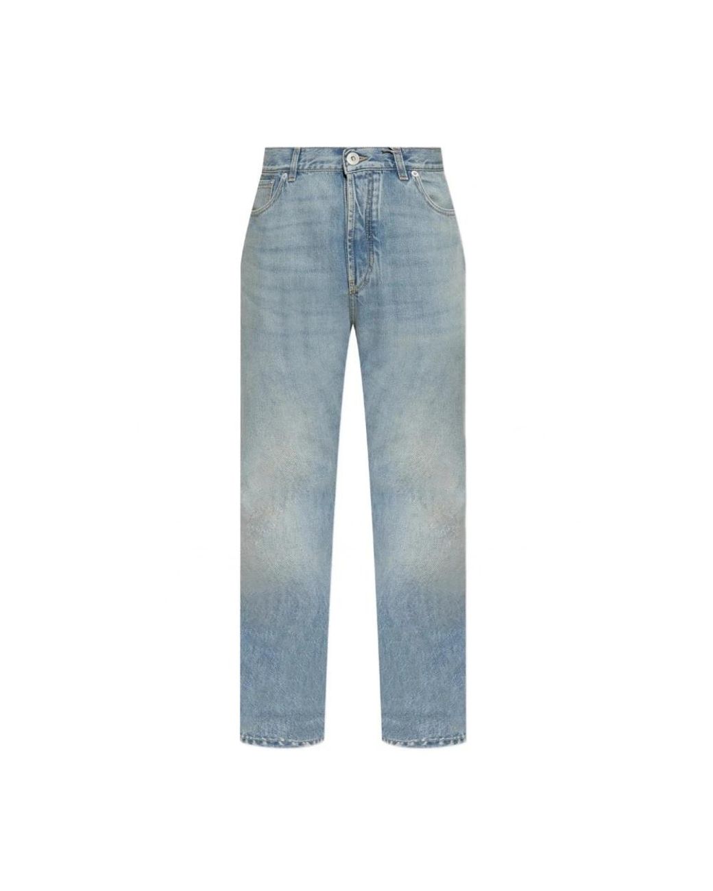 McQueen Blue Straight Fit Jeans for men